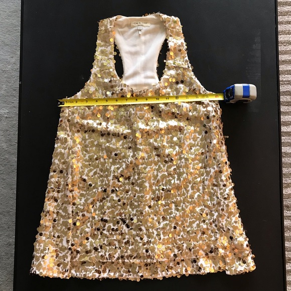 Gold sequins / Rag&Bone top - Picture 12 of 17